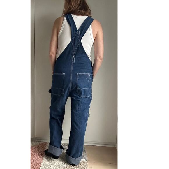 Vintage Unisex Overalls/ Bibs 70s Era Workwear Size S Mens Womens Med - Picture 5 of 11